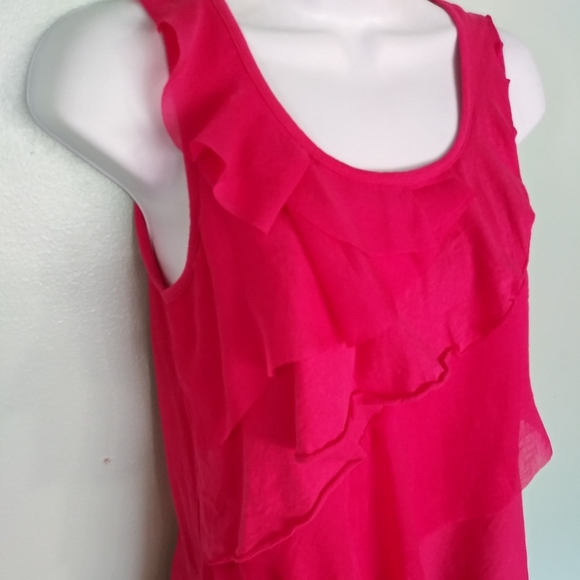 Tiered Ruffled Tank Top - Picture 2 of 6